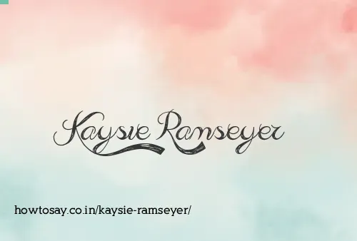 Kaysie Ramseyer