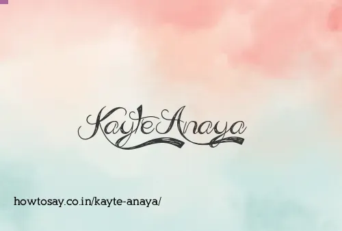 Kayte Anaya
