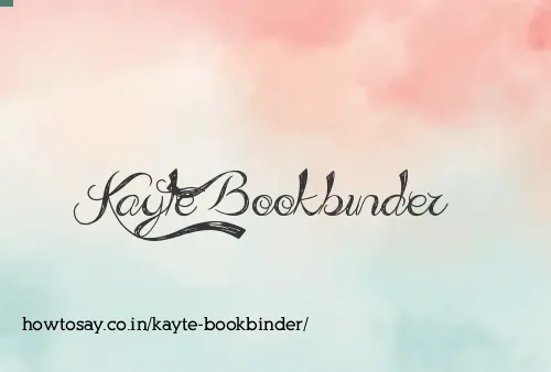 Kayte Bookbinder
