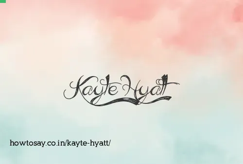 Kayte Hyatt