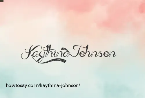 Kaythina Johnson