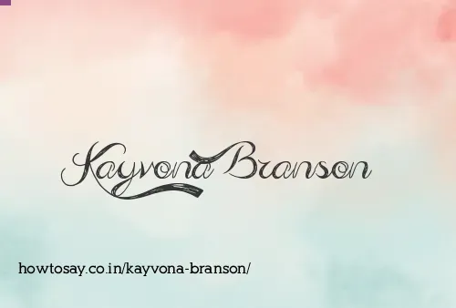 Kayvona Branson