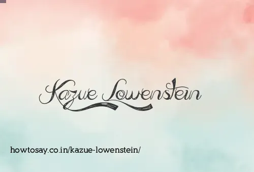 Kazue Lowenstein