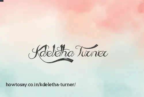 Kdeletha Turner