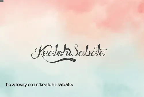 Kealohi Sabate