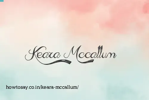 Keara Mccallum