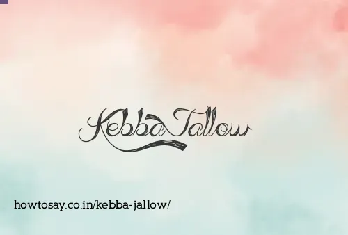 Kebba Jallow