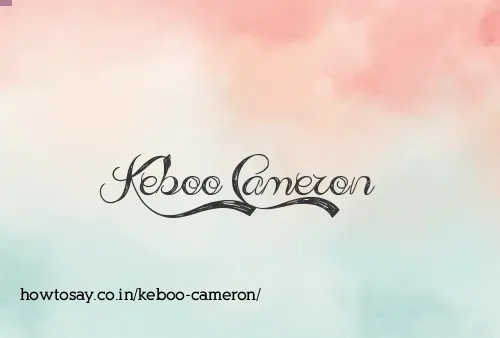Keboo Cameron
