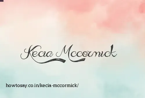 Kecia Mccormick