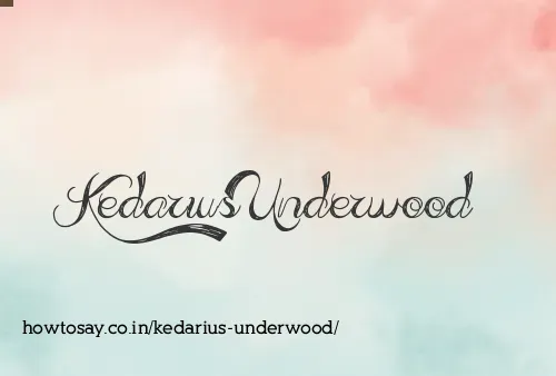 Kedarius Underwood