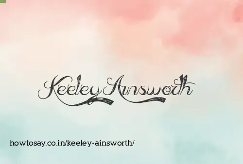 Keeley Ainsworth