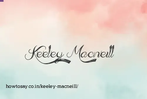 Keeley Macneill