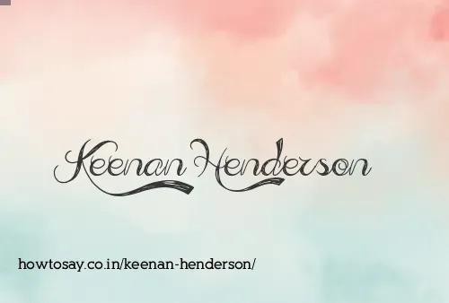 Keenan Henderson