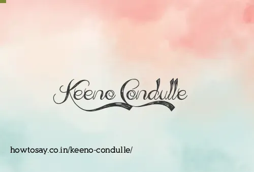 Keeno Condulle