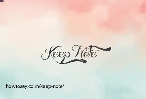 Keep Note