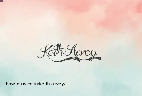 Keith Arvey