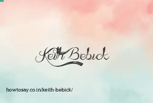 Keith Bebick