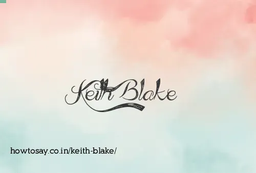 Keith Blake