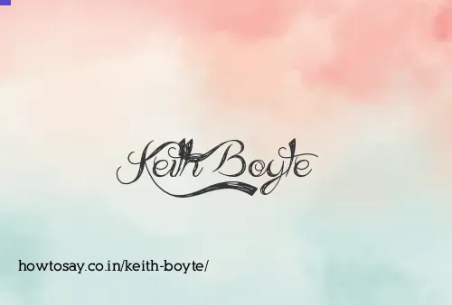 Keith Boyte