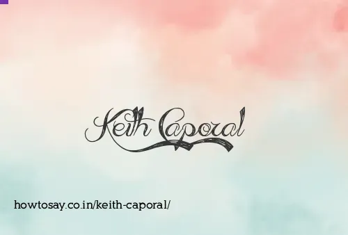 Keith Caporal
