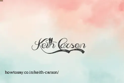 Keith Carson