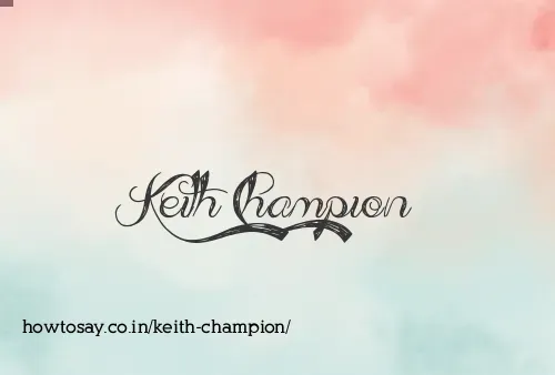 Keith Champion