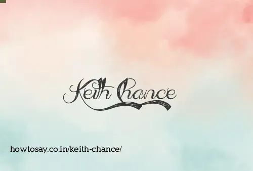 Keith Chance