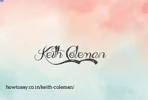 Keith Coleman