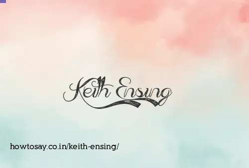 Keith Ensing