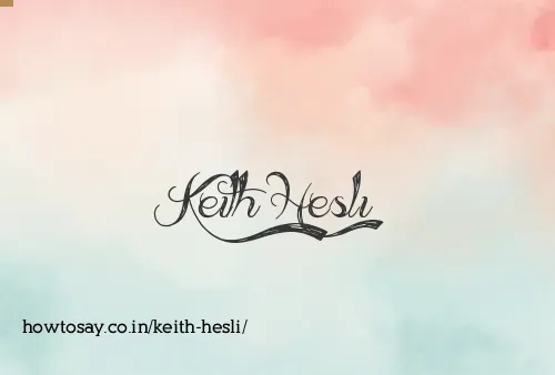 Keith Hesli