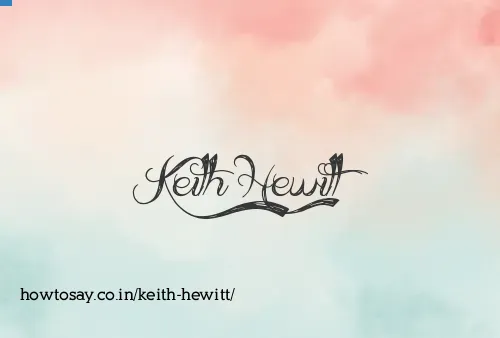 Keith Hewitt