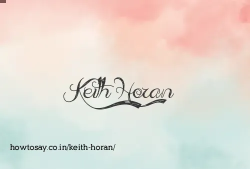Keith Horan