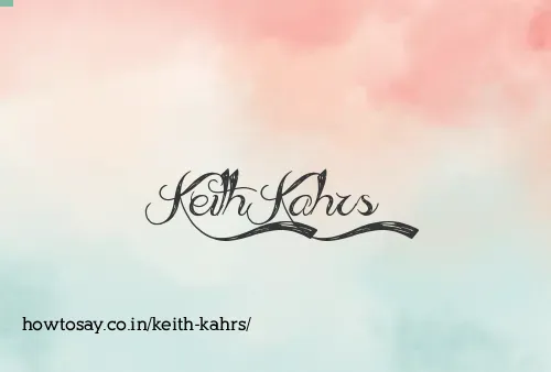 Keith Kahrs
