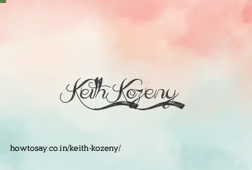 Keith Kozeny