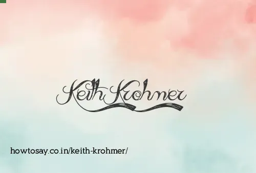 Keith Krohmer