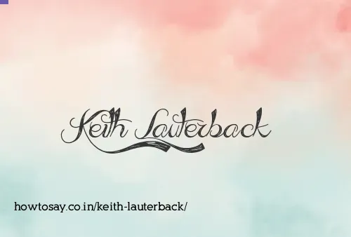 Keith Lauterback