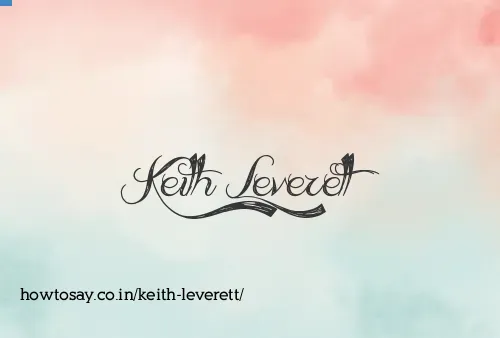 Keith Leverett