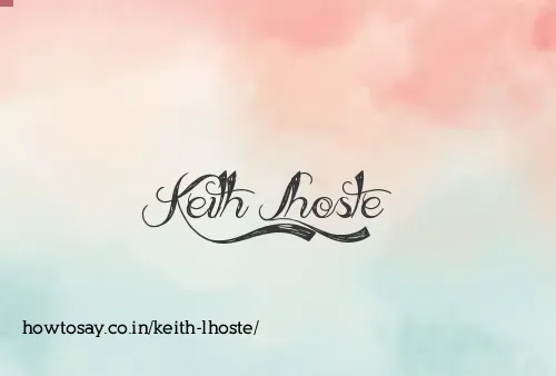 Keith Lhoste