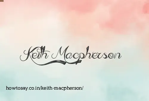 Keith Macpherson
