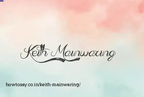 Keith Mainwaring