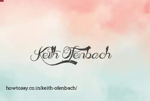 Keith Ofenbach