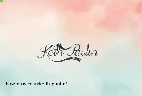 Keith Paulin