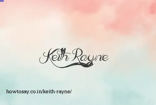 Keith Rayne