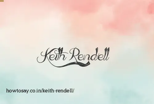 Keith Rendell