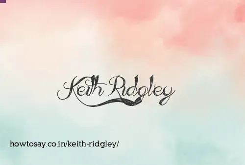 Keith Ridgley