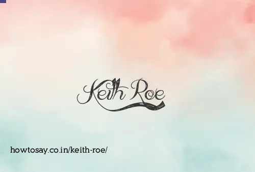 Keith Roe