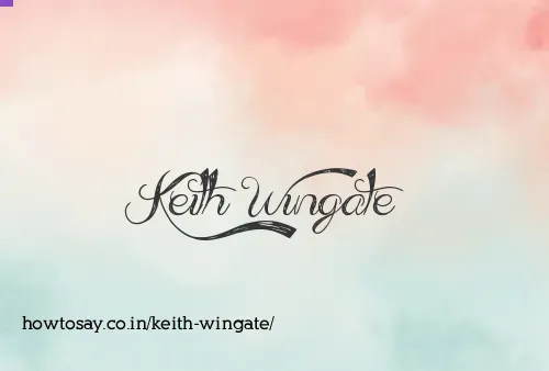 Keith Wingate