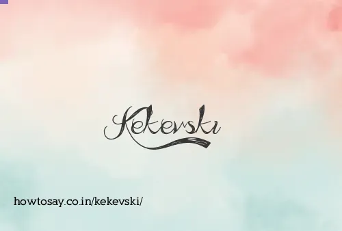 Kekevski