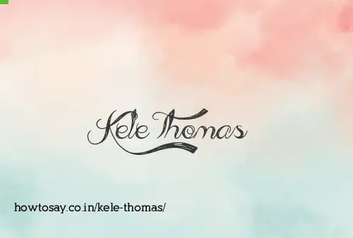 Kele Thomas