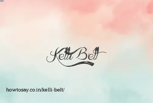 Kelli Belt